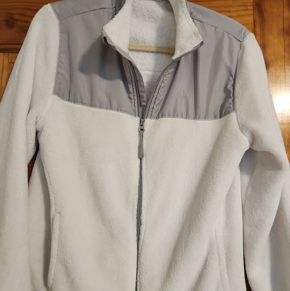 Danskin Now Jackets & Blazers - Danskin Now white/gray zip up jacket. Large  .